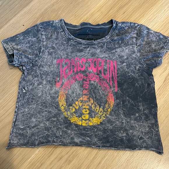 Prince Peter Collection - Janis Joplin Peace Love Muscle Tee Grey main image 0